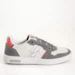Λευκά sneakers Americanino AMM514X30 με γκρι λεπτομέρειες — πλάγια όψη