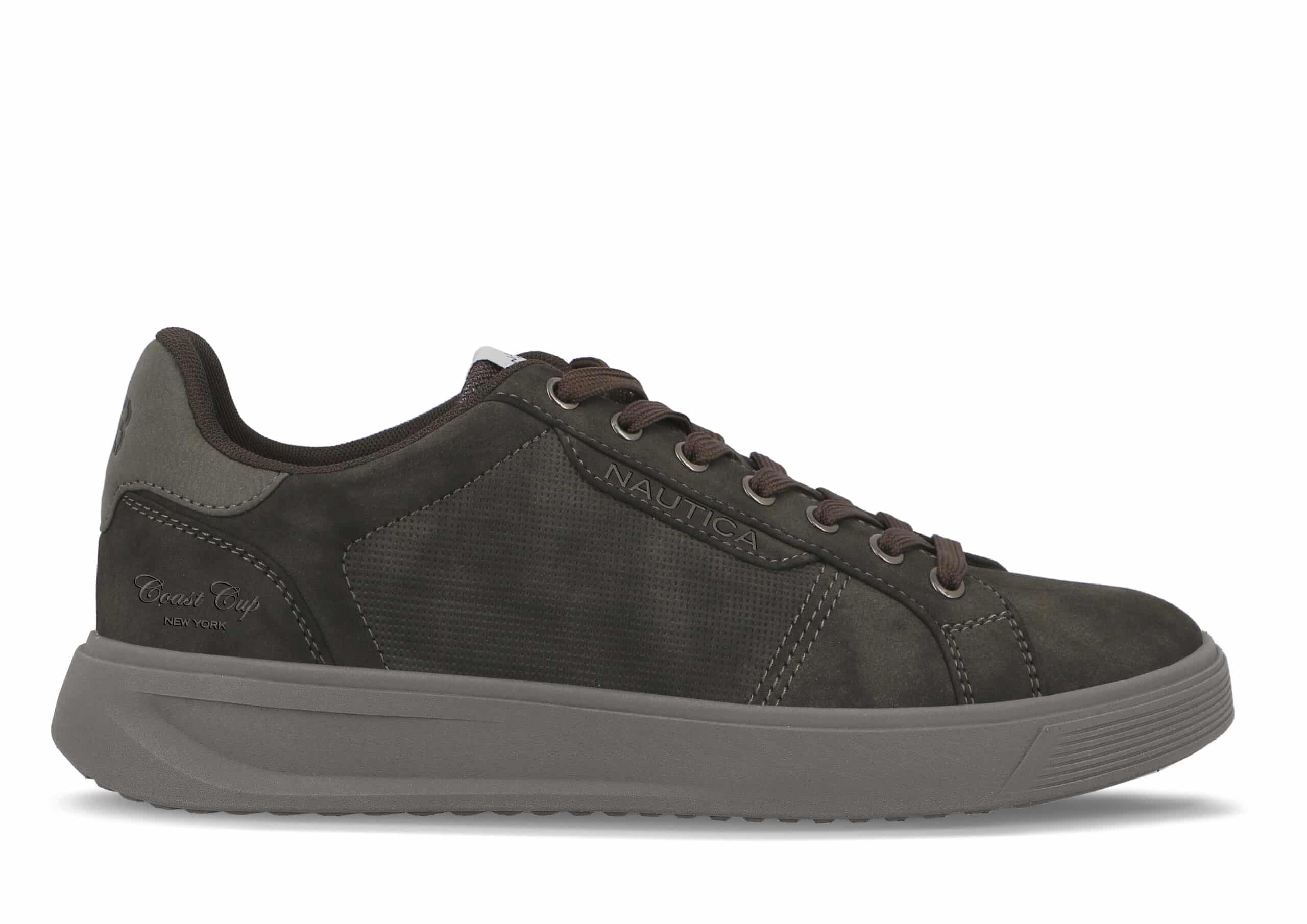 NTM524F36_53_SHARK Ανδρικά sneakers Nautica NTM524F36 σε σκούρο γκρι, πλάγια όψη