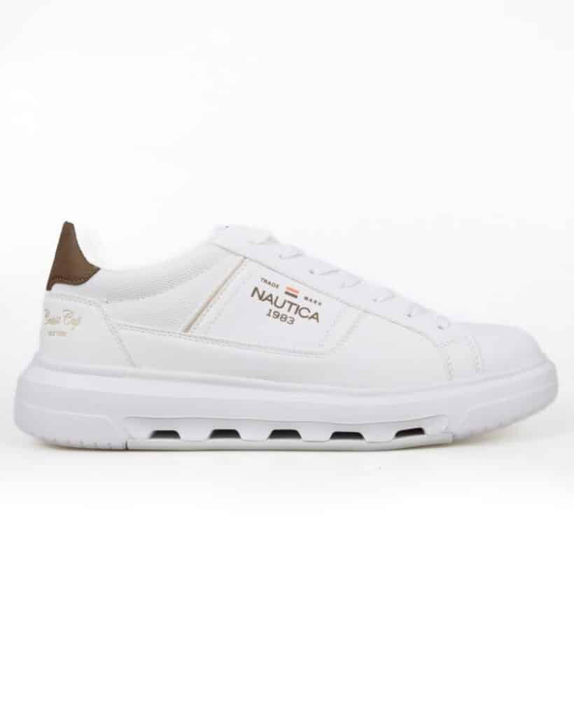 Sneakers Nautica NTM618F32, λευκό — εξωτερική πλάγια όψη