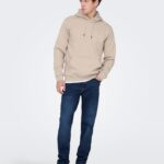 ONSWEFT REG JEAN, Dark Blue Denim — Ολόσωμη μπροστινή όψη σε μοντέλο